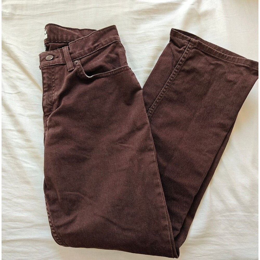 L.L.Bean Classic Fit Women's Brown Bootcut Denim Jeans Size 8